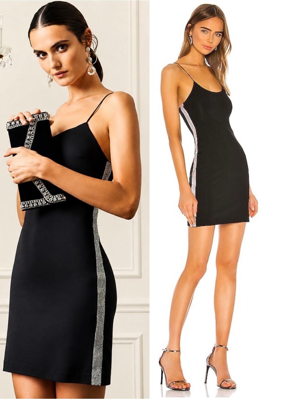 ALICE + OLIVIA Iridescent Crystal Embellished Y2K Glam Bodycon Party Dress 0